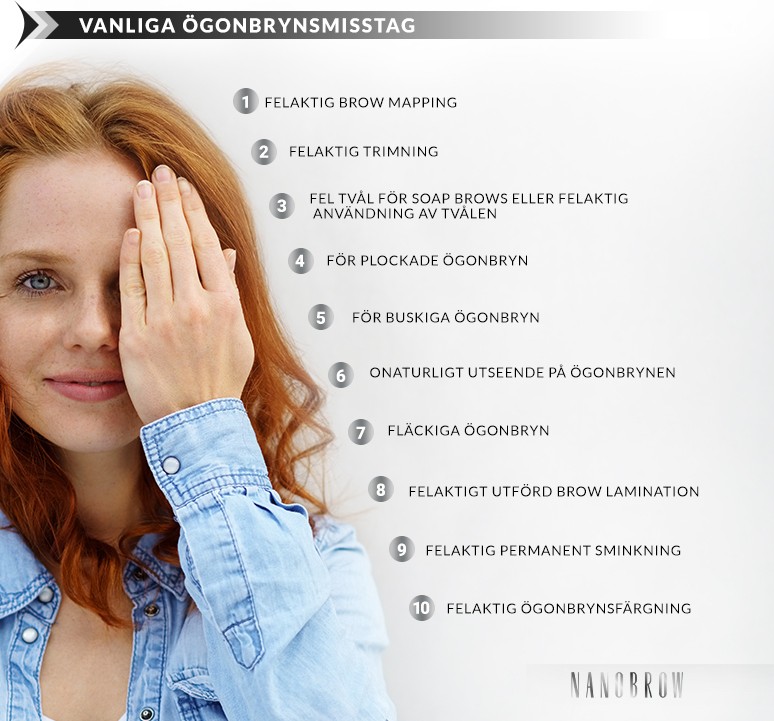 vad som gör att ögonbrynen faller ut